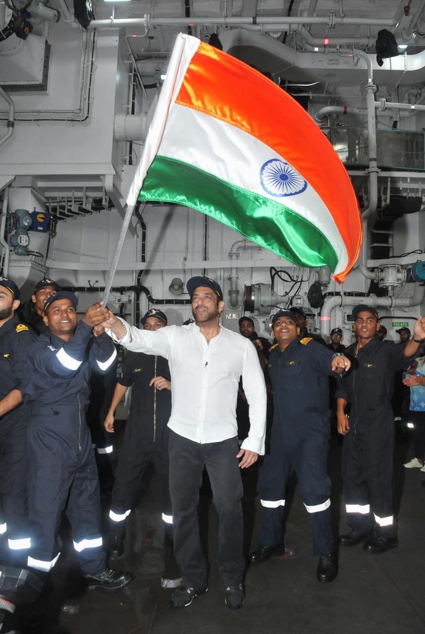 salman khan with the indian navy