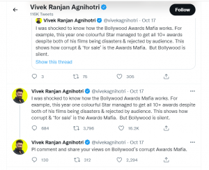 Vivek Agnihotri Tweets Colourful Star