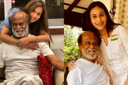 Rajinikanth with his daughter Aishwarya