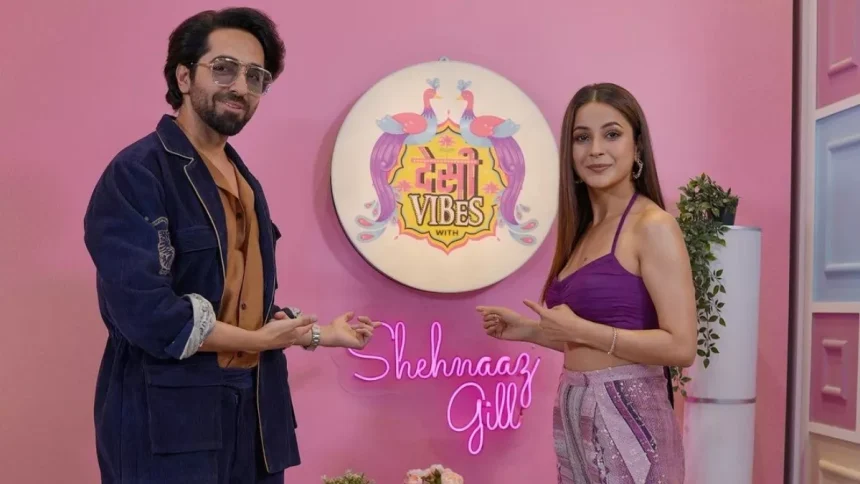 Ayushmann Khurrana in Desi vibes with Shehnaaz