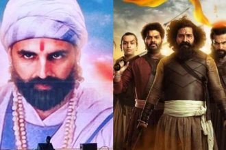 Akshay Kumar as Shivaji in Vedat Marathe Veer Daudale Saat.