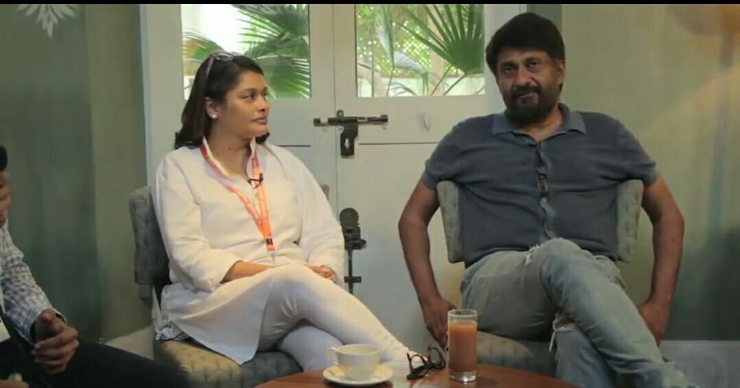 Vivek Agnihotri with his wife and Producer Pallavi Joshi