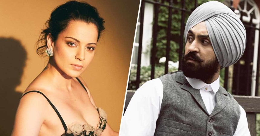 Kangana Ranaut and Diljit Dosanjh