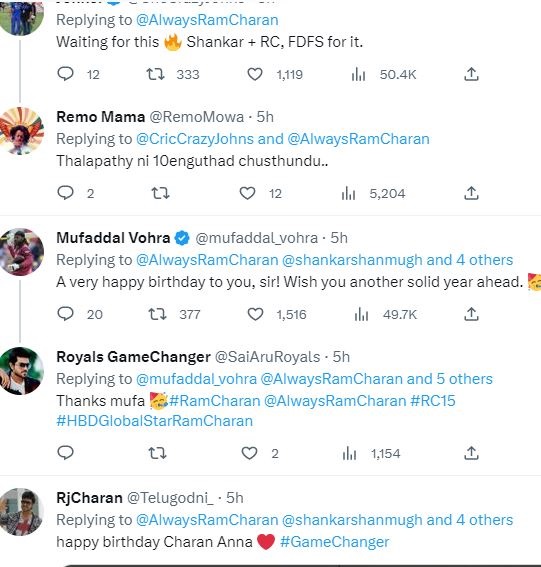 Fans commented on Ram Charan Post